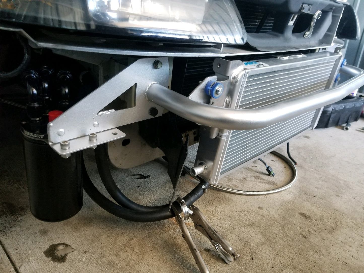 GT500 Heat exchanger Front Bumper 99-04 Mustang WITH WINGS
